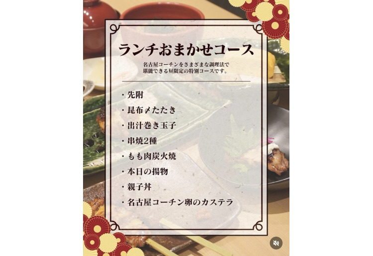 ランチおまかせコース